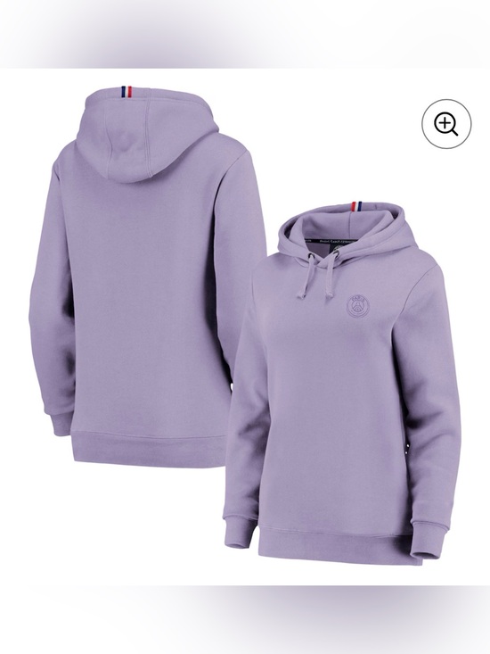Paris Saint-Germain Tops - Paris Saint-Germain Essential Crest Hoodie - Violet - Womens 0949